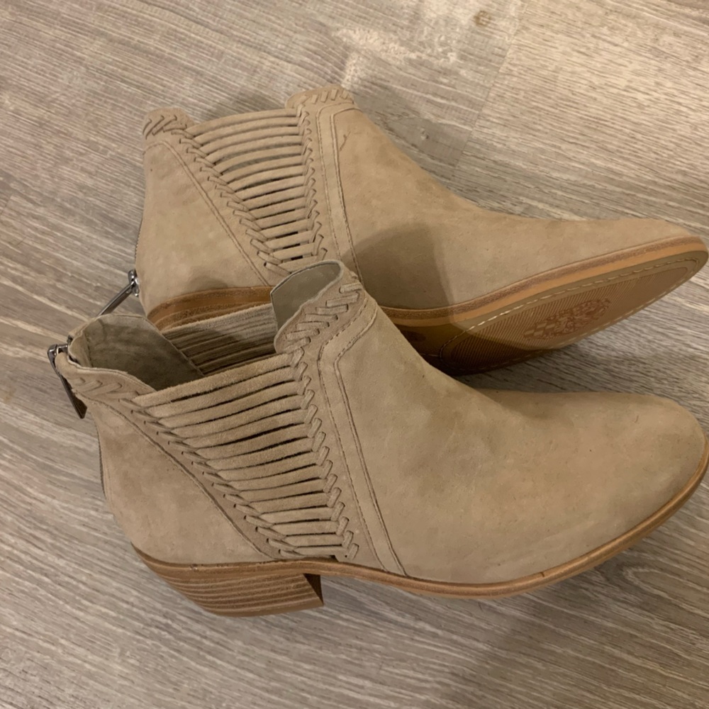 Tan Suede Vince Camuto Booties